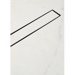 Κανάλι Ντουζiέρας Σιφών Tema 83734N 40cm Ανοξείδωτο με αναστρεφόμενη σχάρα Μαύρο